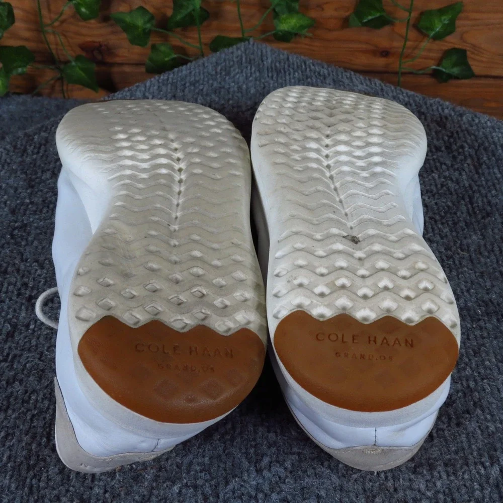 Cole Haan GrandPrø Women Tennis Sneaker Size 8.5 Athletic White Leather W02897